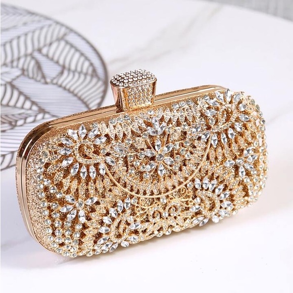 - Luxury Embellished Clutch Bling Bag - Picture 4 of 7